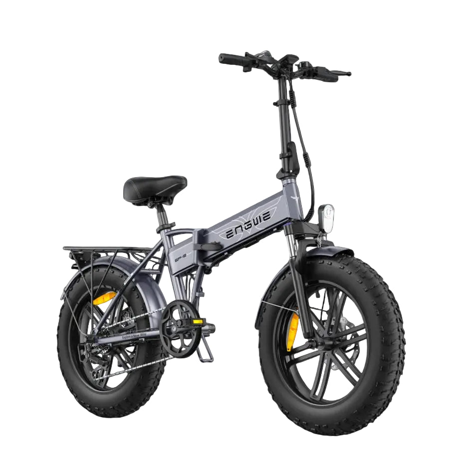 ENGWE EP-2 Boost folding electric bike side profile with fat tyres