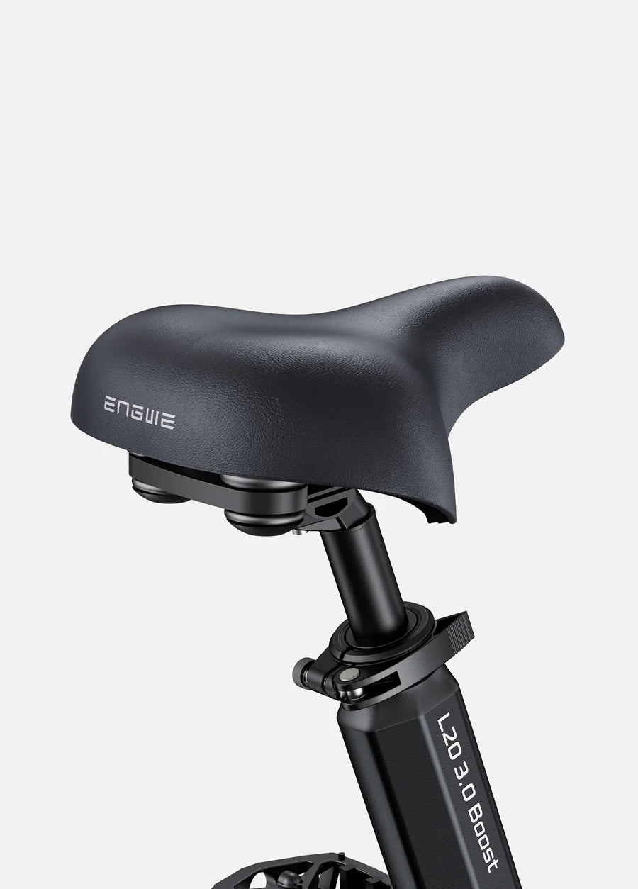 Engwe L20 3.0 Boost electric bike comfort saddle and seat post