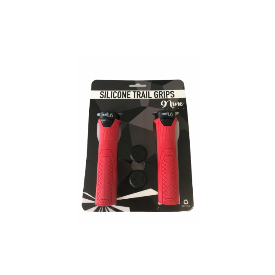9Nine Silicone Lock-On Grip-Red