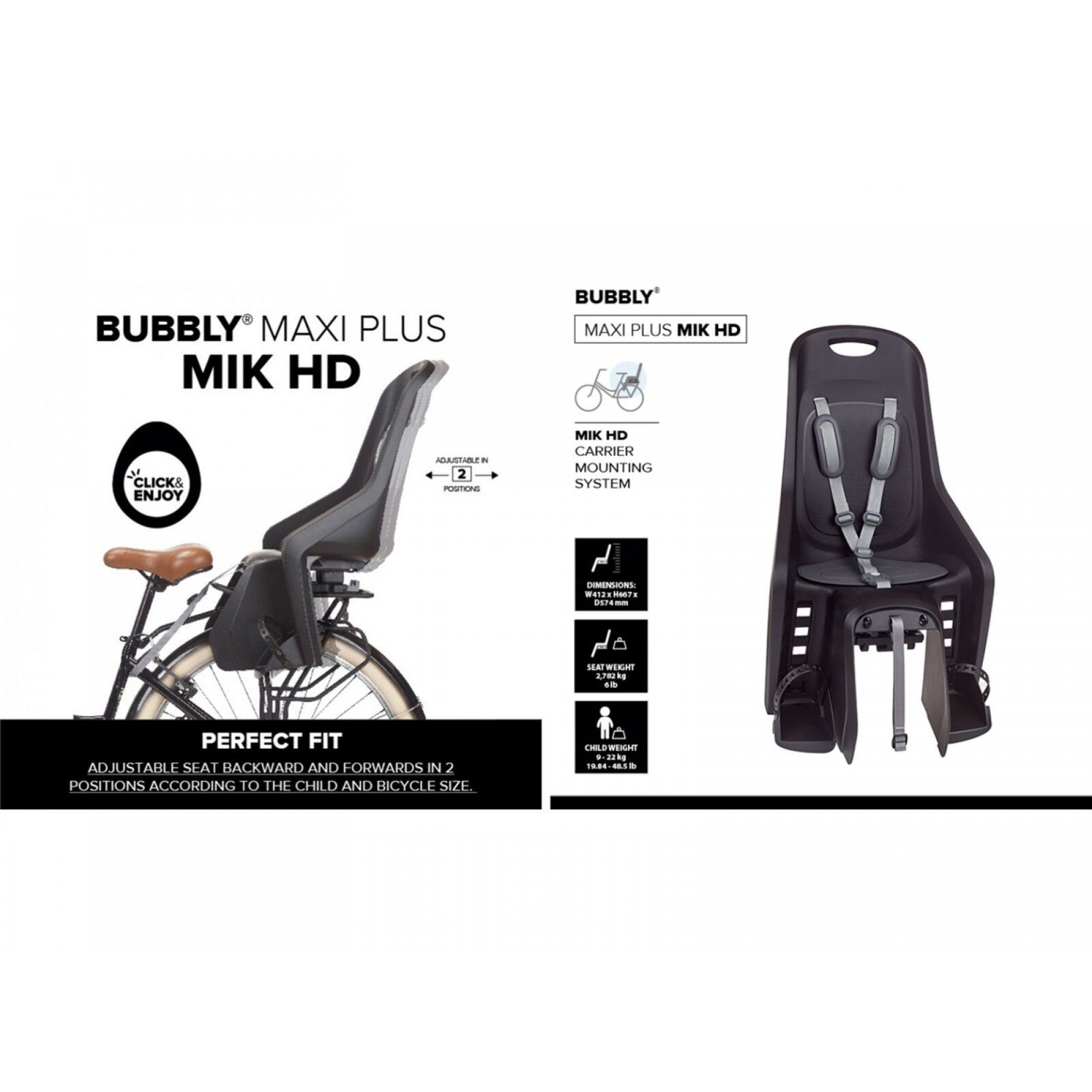 Polisport Bubbly Maxi Plus MIK Childseat