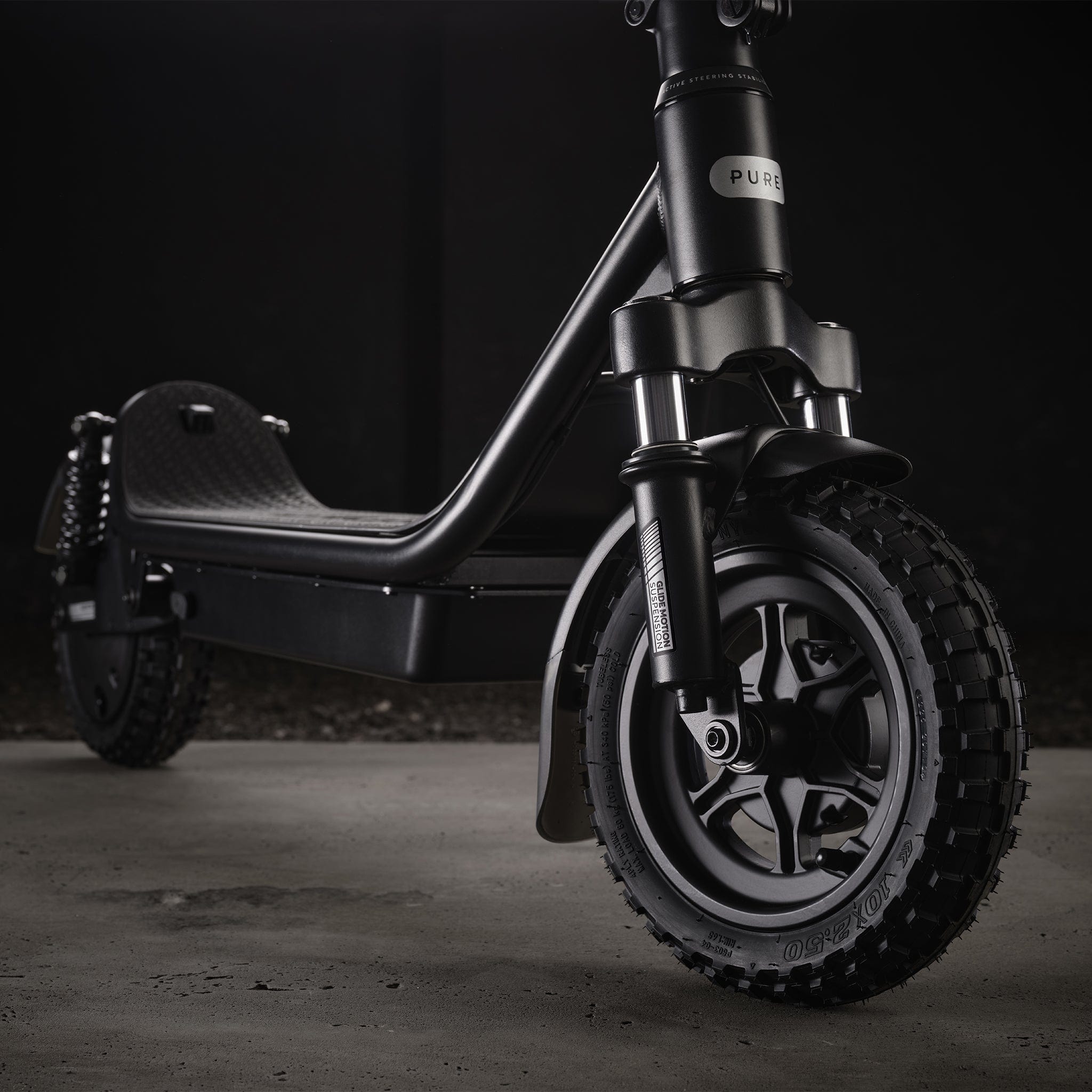 Pure Electric Scooter Black Air⁵ Ultra Suspension