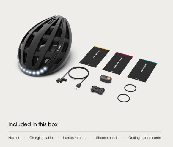 Lumos Kickstart Smart Helmet Charcoal Black
